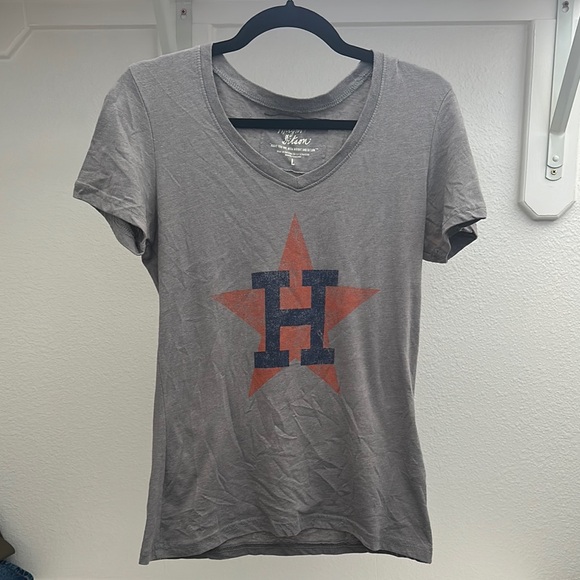 Grey Houston Astros Tshirt-L - Picture 1 of 3